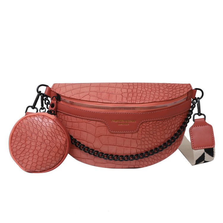 2 in 1 Croc Fany Pack With Coin Purse > Messenger Bags ,Cross Body